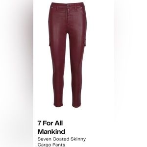 NWT 7 For All Mankind Coated Cargo Pants